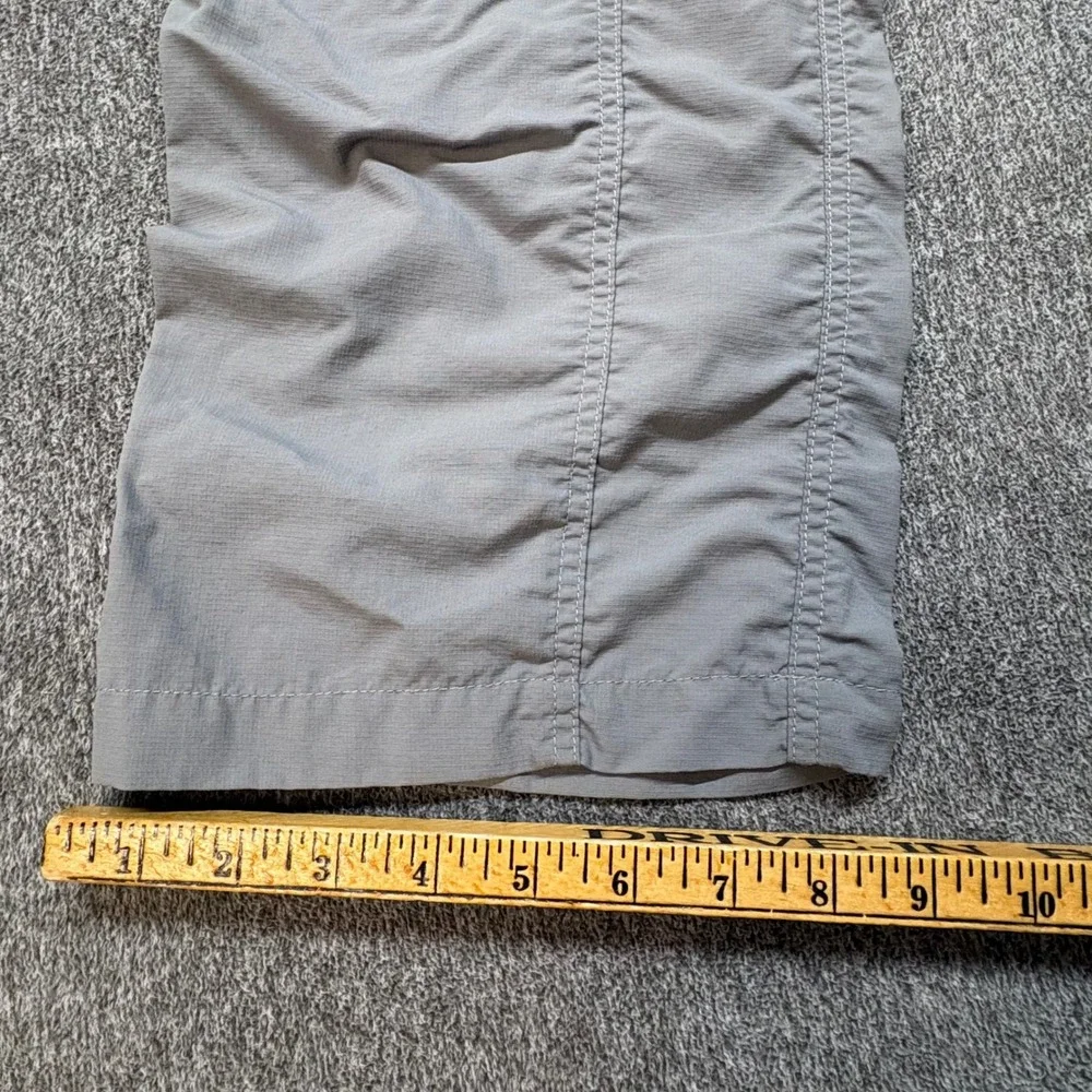 The North Face Womens 8S Gray Convertible Hiking Pants Roll‎ Up Capri Ripstop